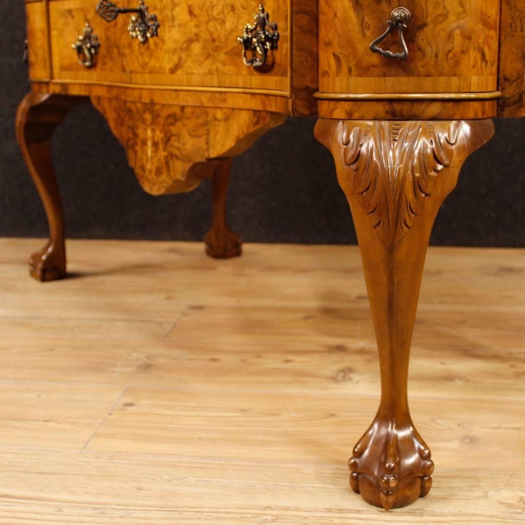 20th Century, Dutch Display Cabinet in Burl Walnut 4