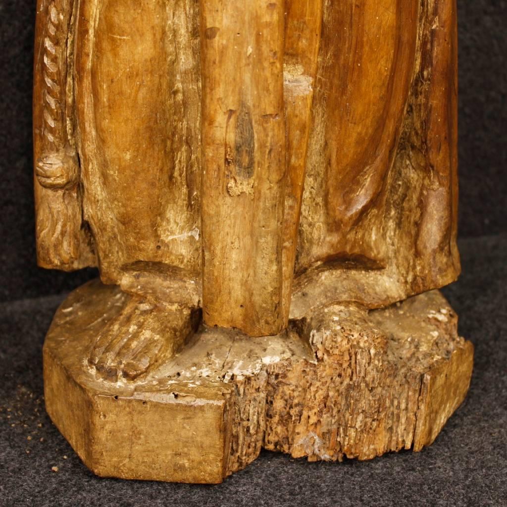18th Century French Religious Sculpture Saint Francis 3