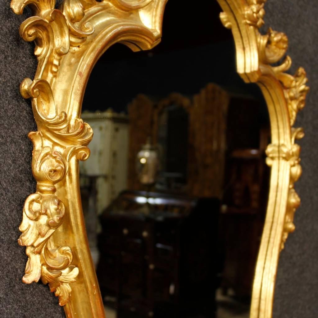 20th Century Venetian Golden Mirror In Good Condition In Vicoforte, Piedmont