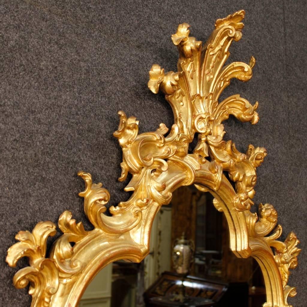 Gilt 20th Century Venetian Golden Mirror
