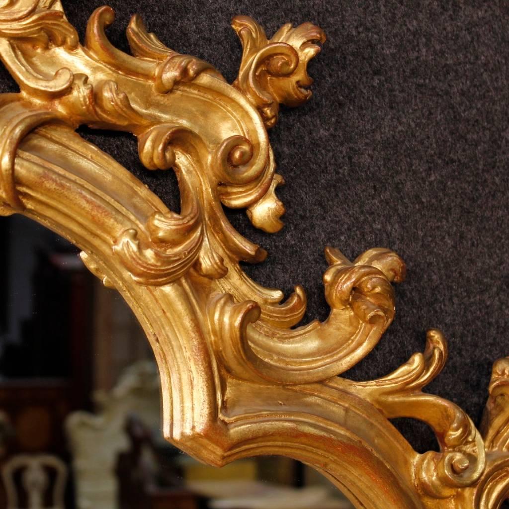 Italian 20th Century Venetian Golden Mirror