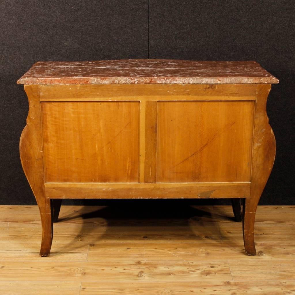 20th Century French Chest of Drawers with Marble Top in Louis XV Style 4