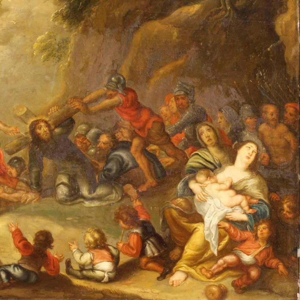 Gilt 19th Century Dutch Religious Painting
