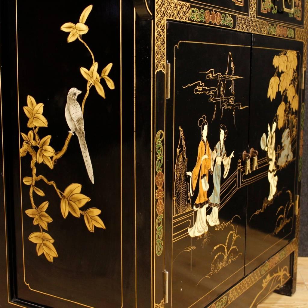 20th Century Sideboard in Lacquered and Painted Wood 3