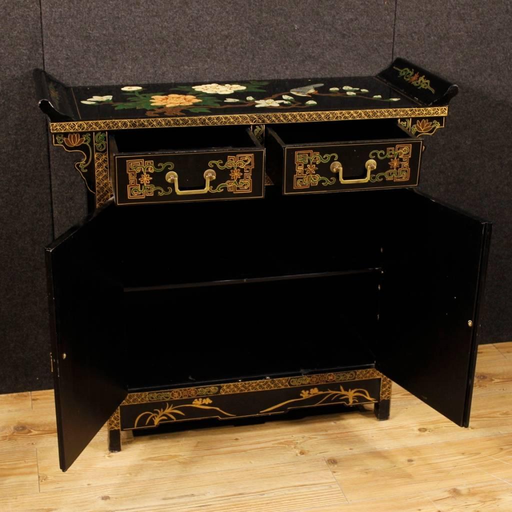 20th Century Sideboard in Lacquered and Painted Wood 6