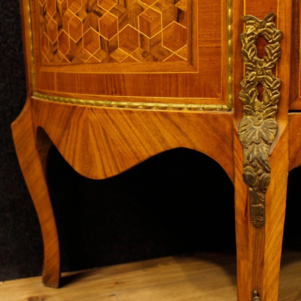 20th Century French Inlaid Sideboard with Bronze and Brass 4