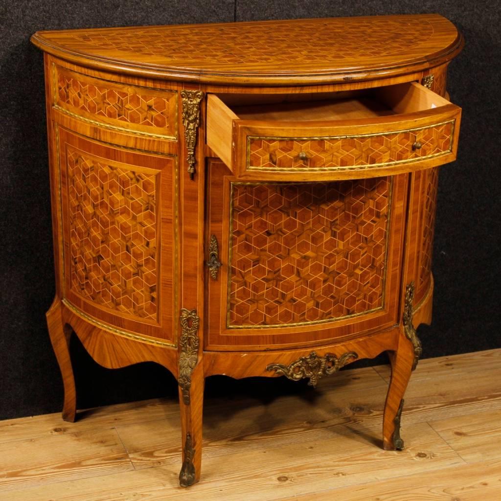 20th Century French Inlaid Sideboard with Bronze and Brass 5