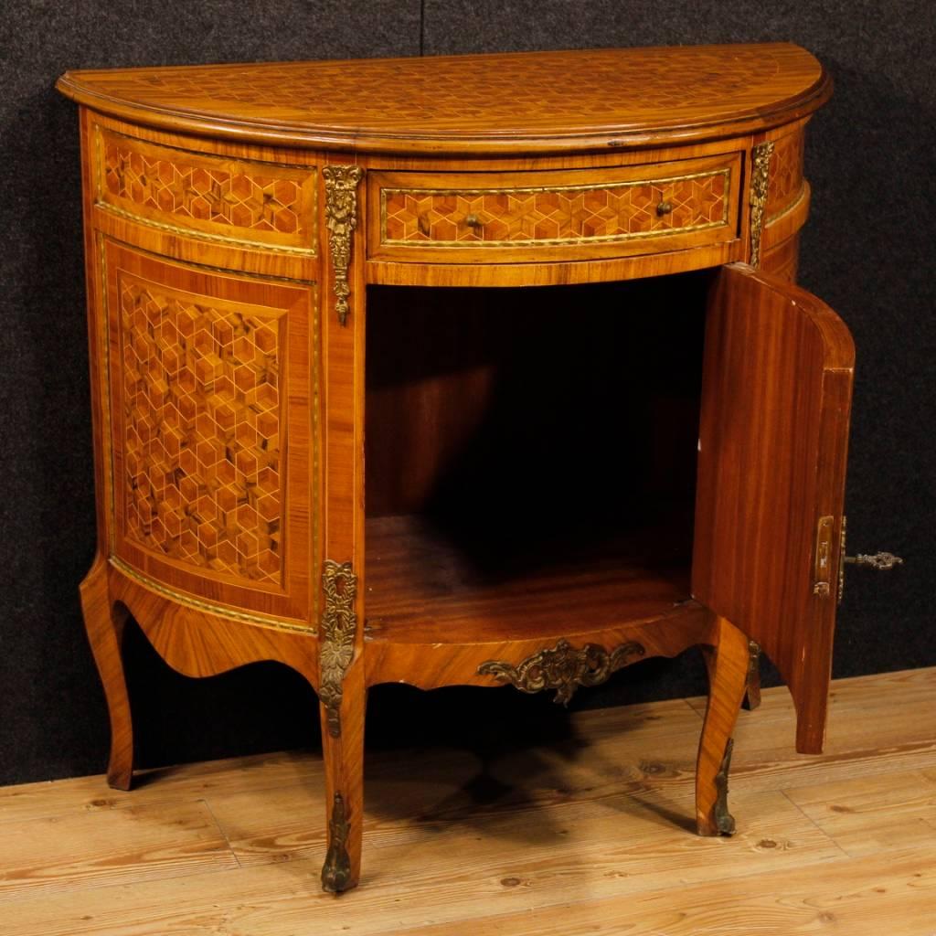 20th Century French Inlaid Sideboard with Bronze and Brass 6