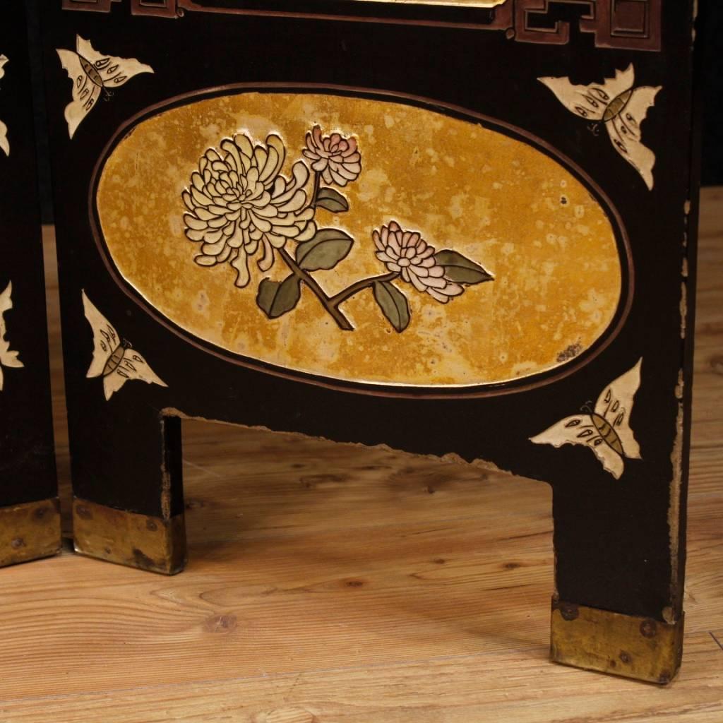 20th Century French Lacquered and Gilt Screen 1
