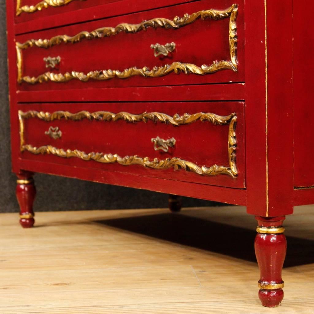 20th Century Spanish Gild and Lacquered Dresser 4