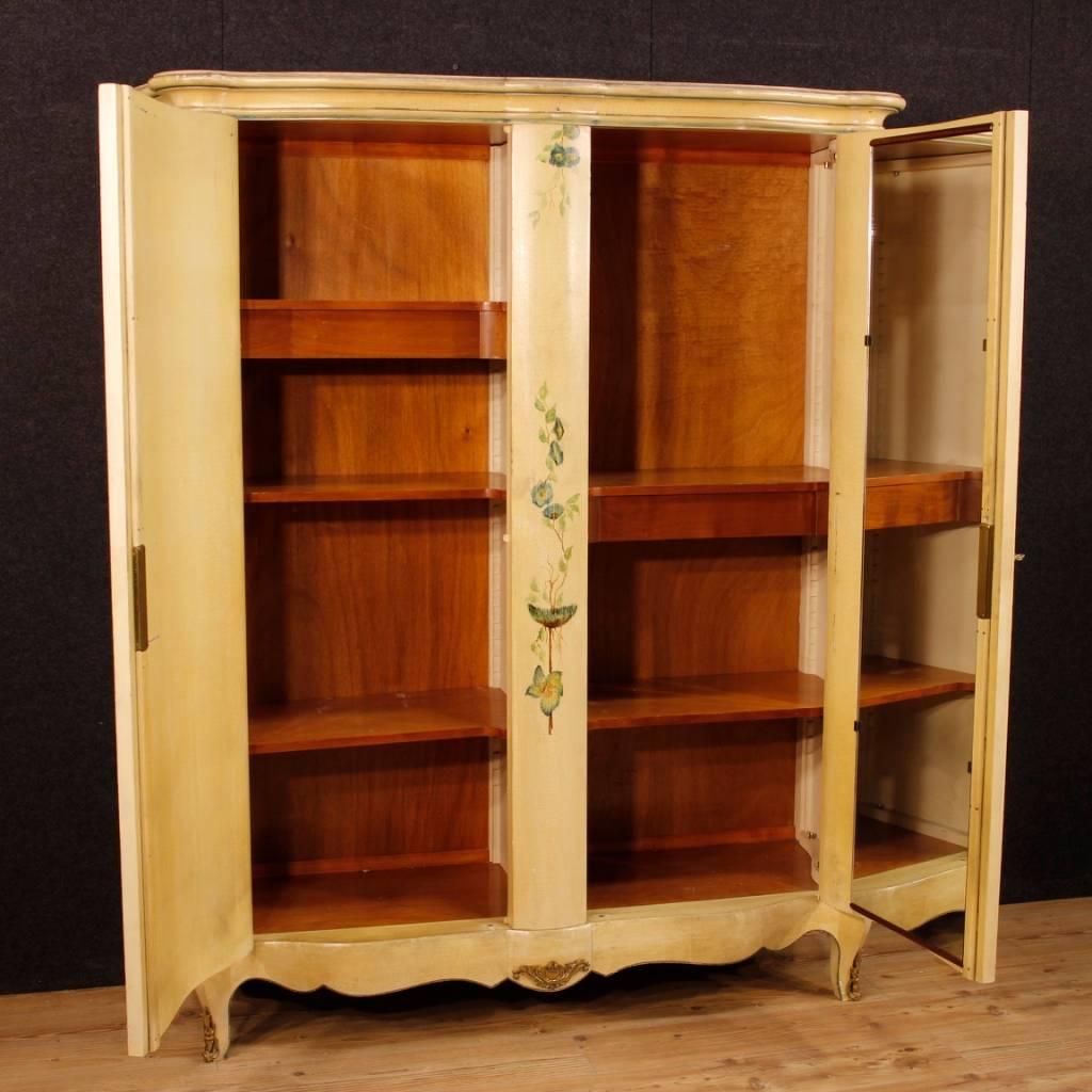 20th Century Lacquered and Painted Armoire 4