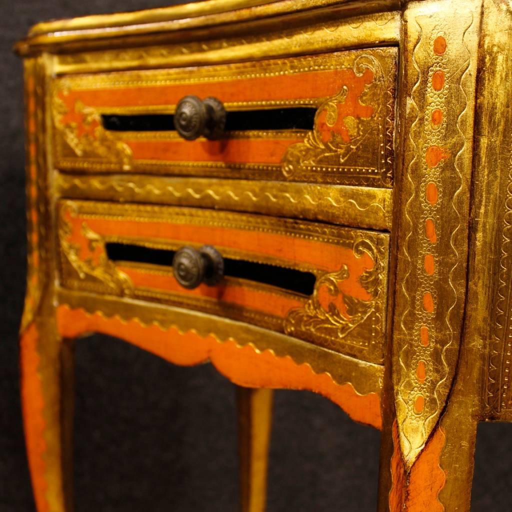 20th Century Lacquered, Painted and Gilt Side Table 3