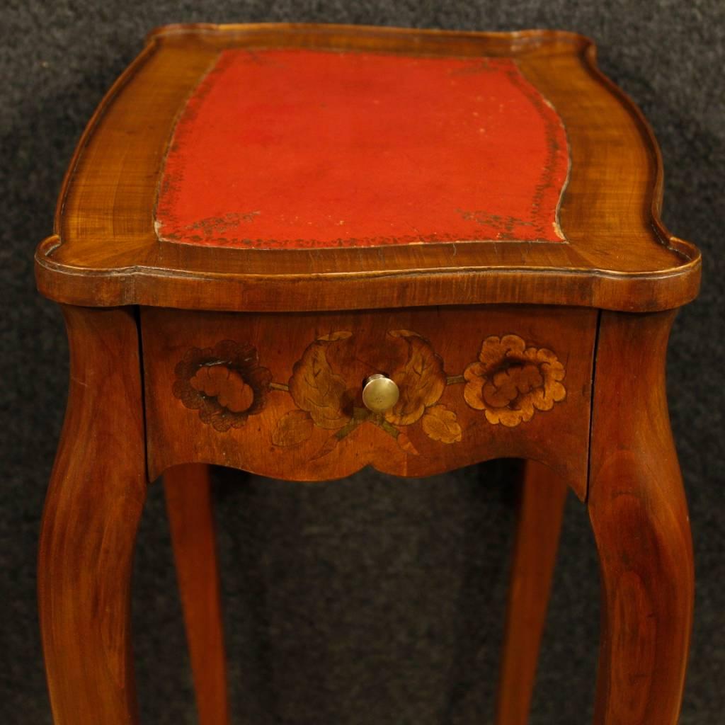 20th Century French Inlaid Side Table In Good Condition In Vicoforte, Piedmont