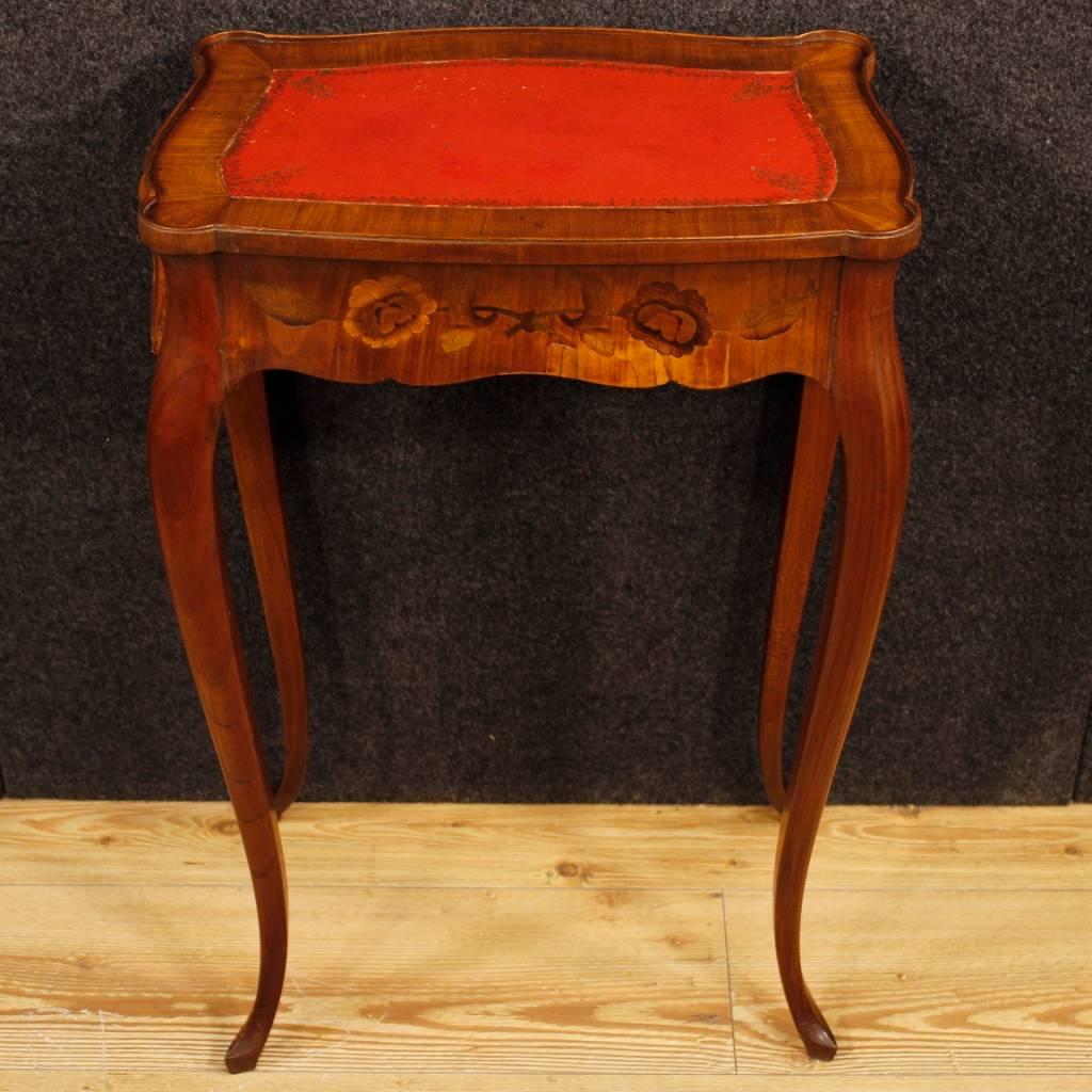 20th Century French Inlaid Side Table 1
