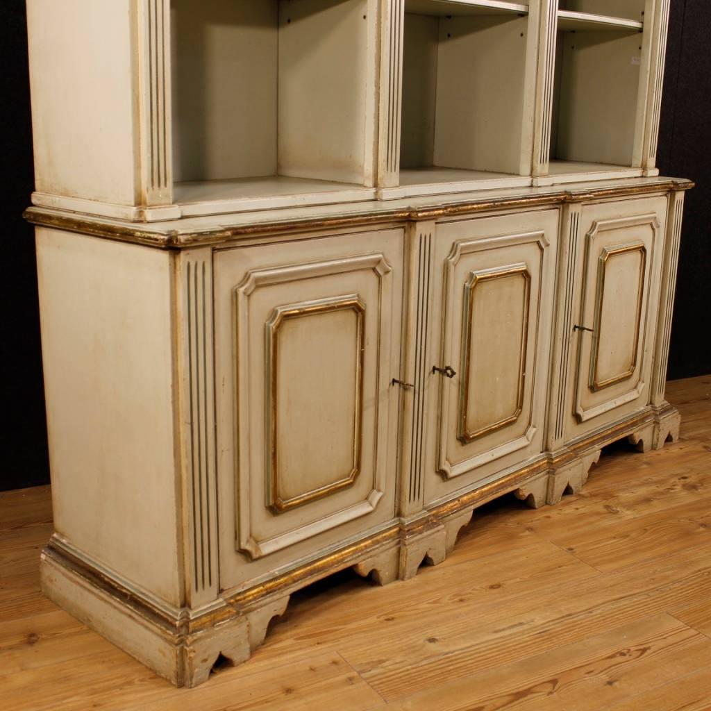 Italian Lacquered Bookcase in Wood, 20th Century 2