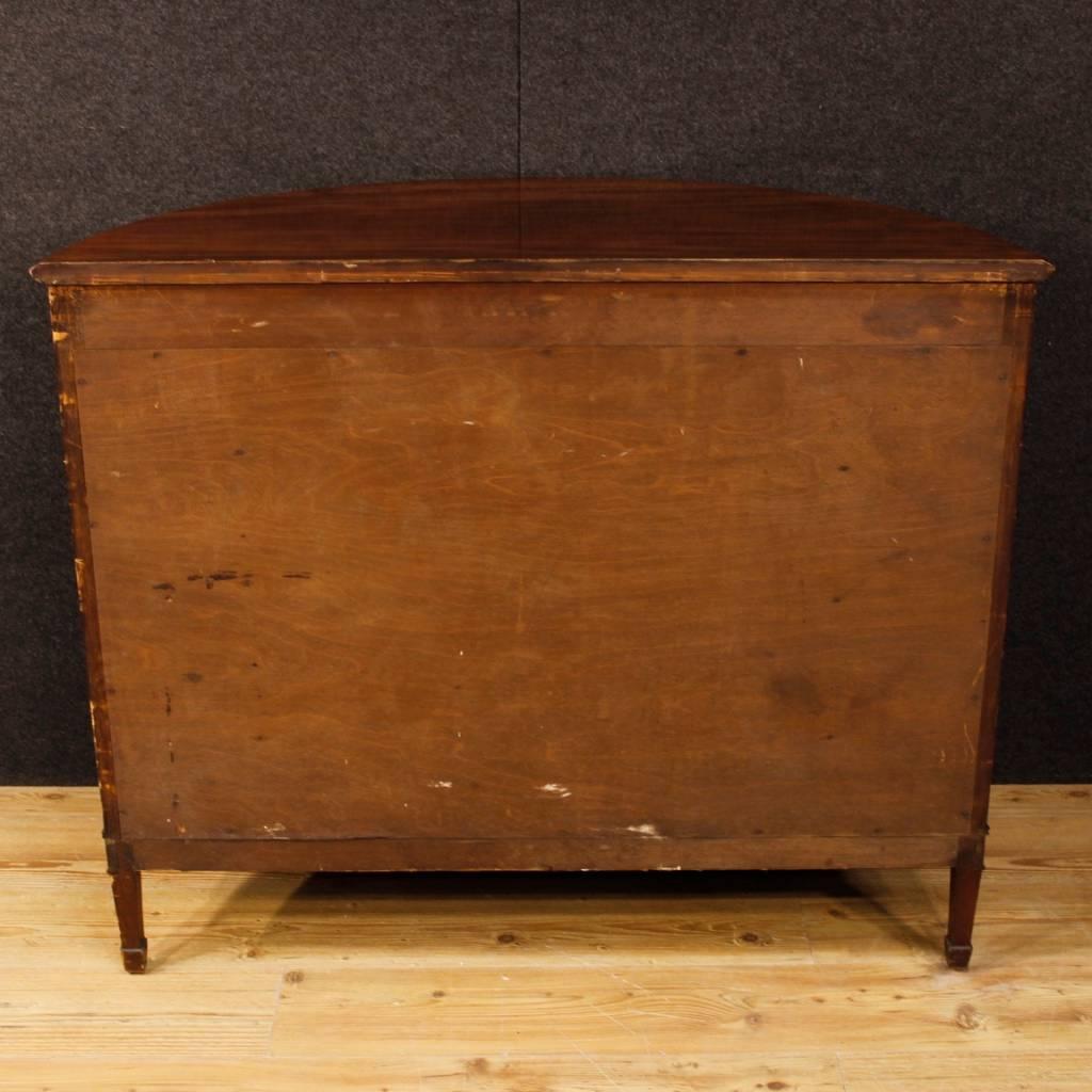 English Demilune Sideboard in Mahogany Wood from 20th Century 5