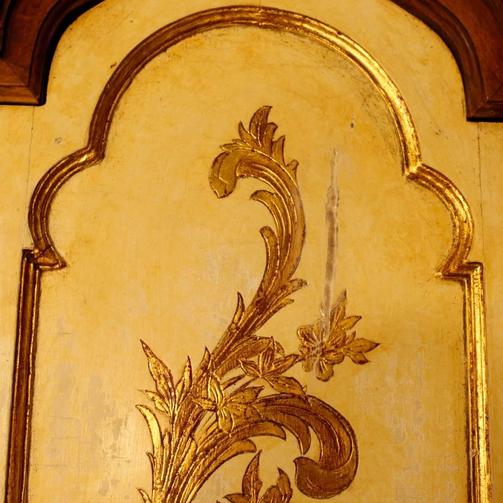 Wood Spanish Trumeau in Lacquered and Giltwood from 20th Century