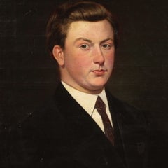 20th Century Oil on Canvas Dutch Painting Portrait of a Gentleman, 1920