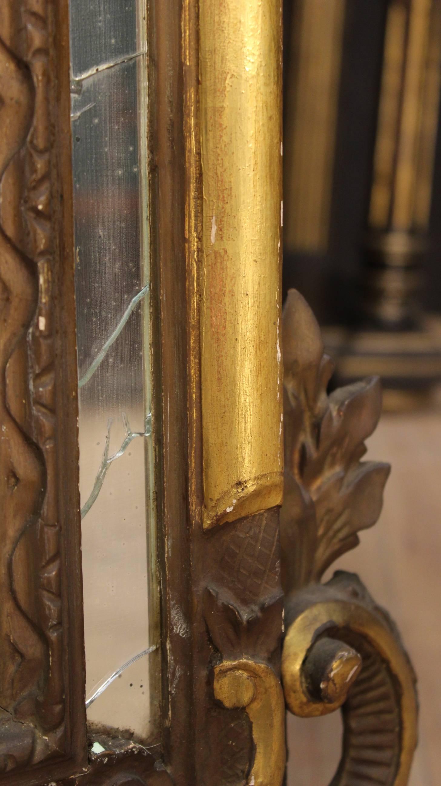 20th Century Lacquered and Gilded Mirror 2