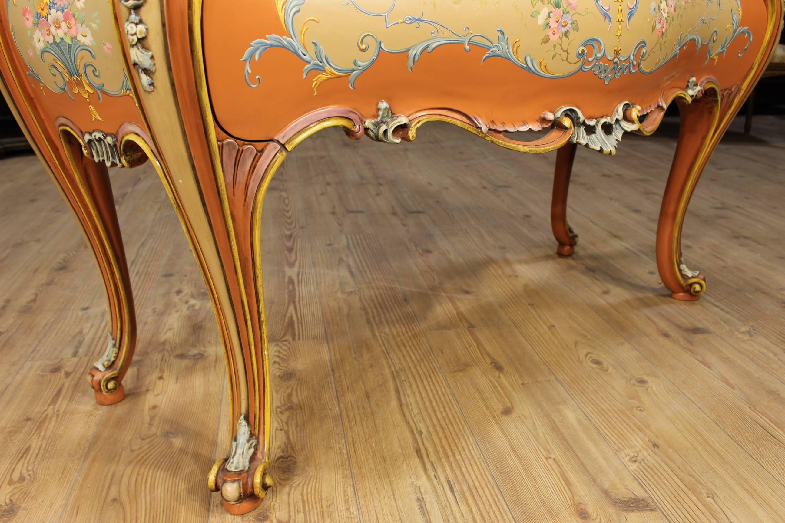 20th Century Lacquered and Painted Commode 4