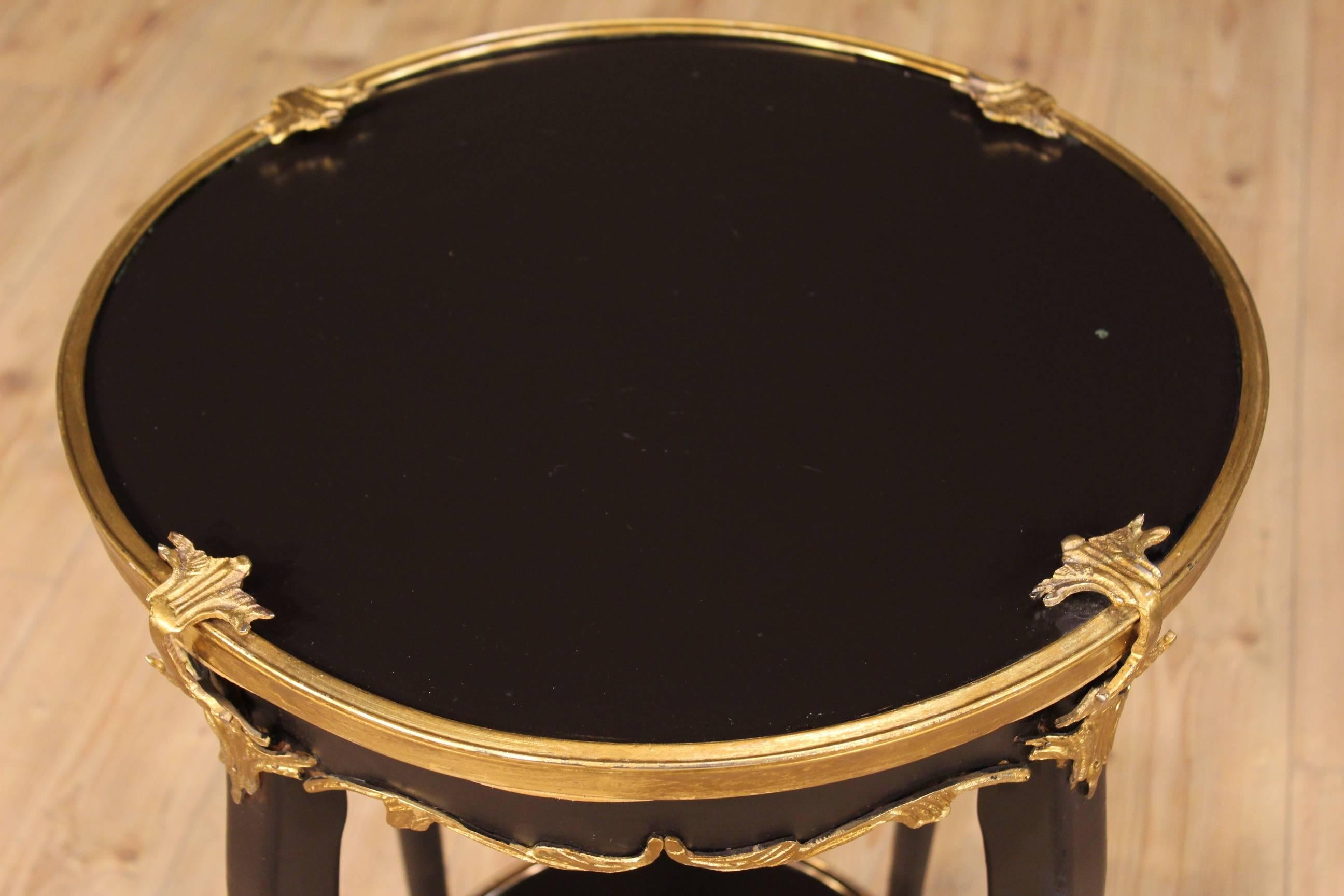 20th Century Design Black Lacquered Coffee Table In Good Condition In Vicoforte, Piedmont