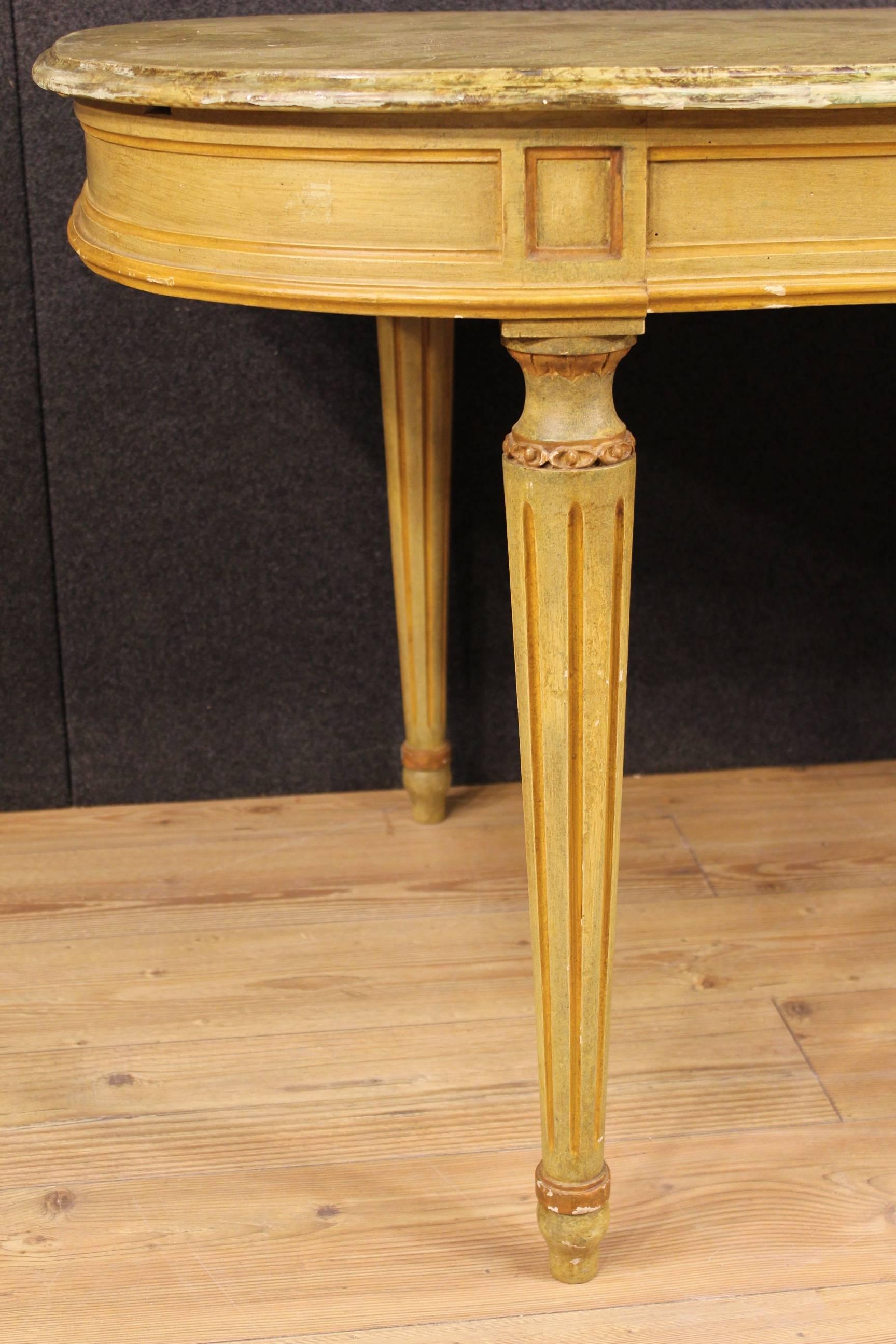 20th Century Lacquered and Hand-Painted Wood Table 5