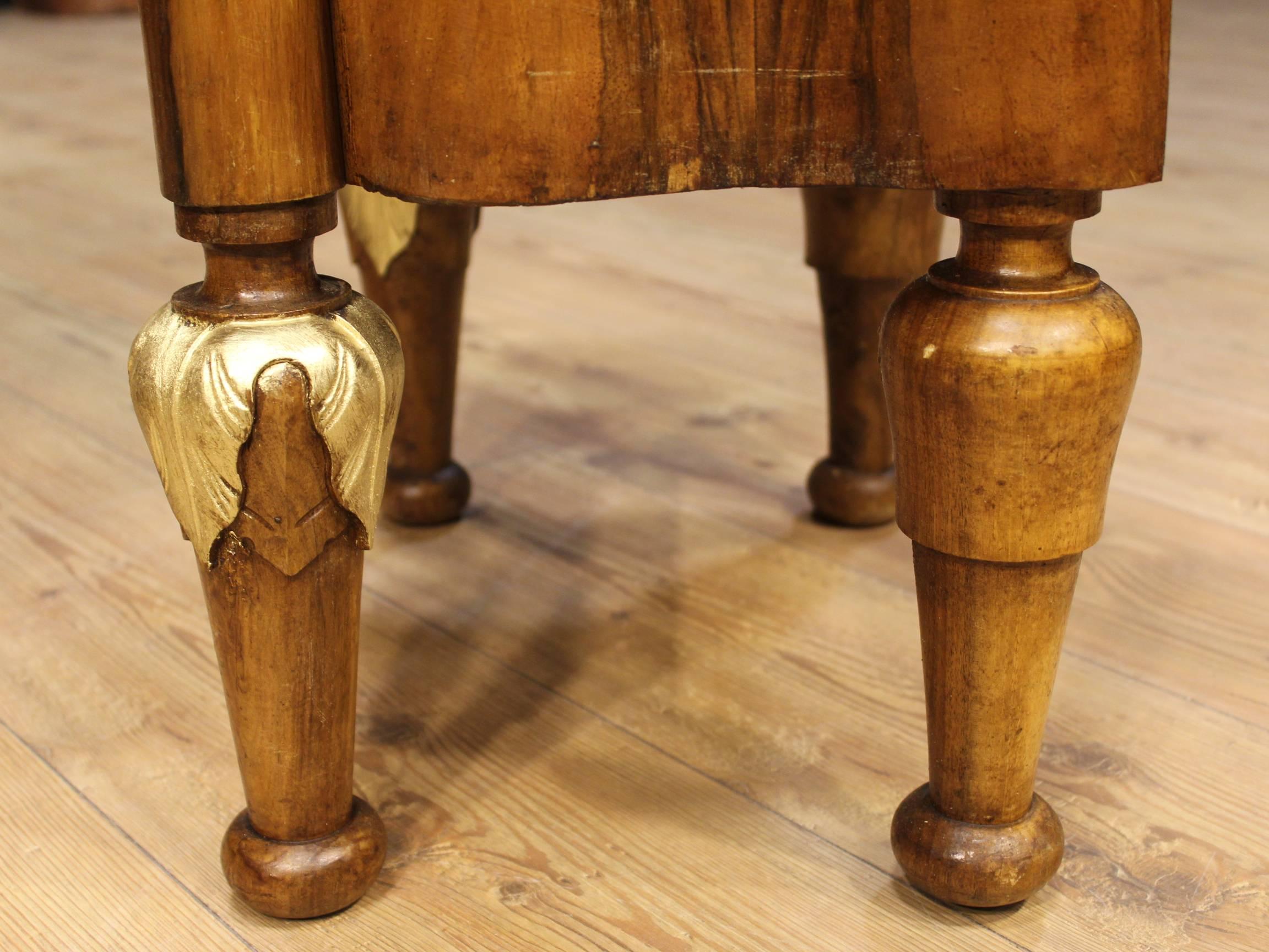 20th Century Bedside Tables Made by Walnut In Good Condition In Vicoforte, Piedmont