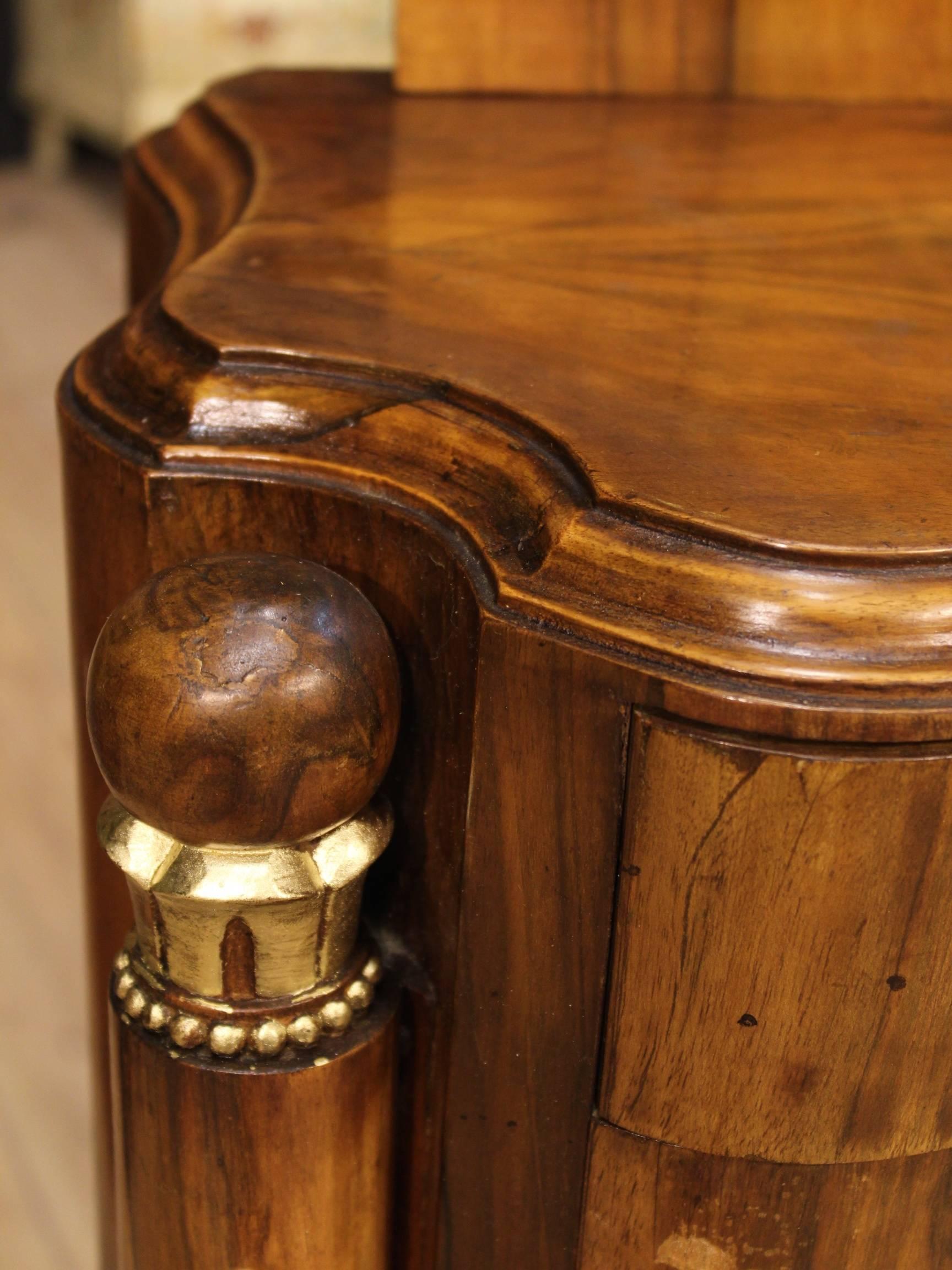 20th Century Bedside Tables Made by Walnut 2