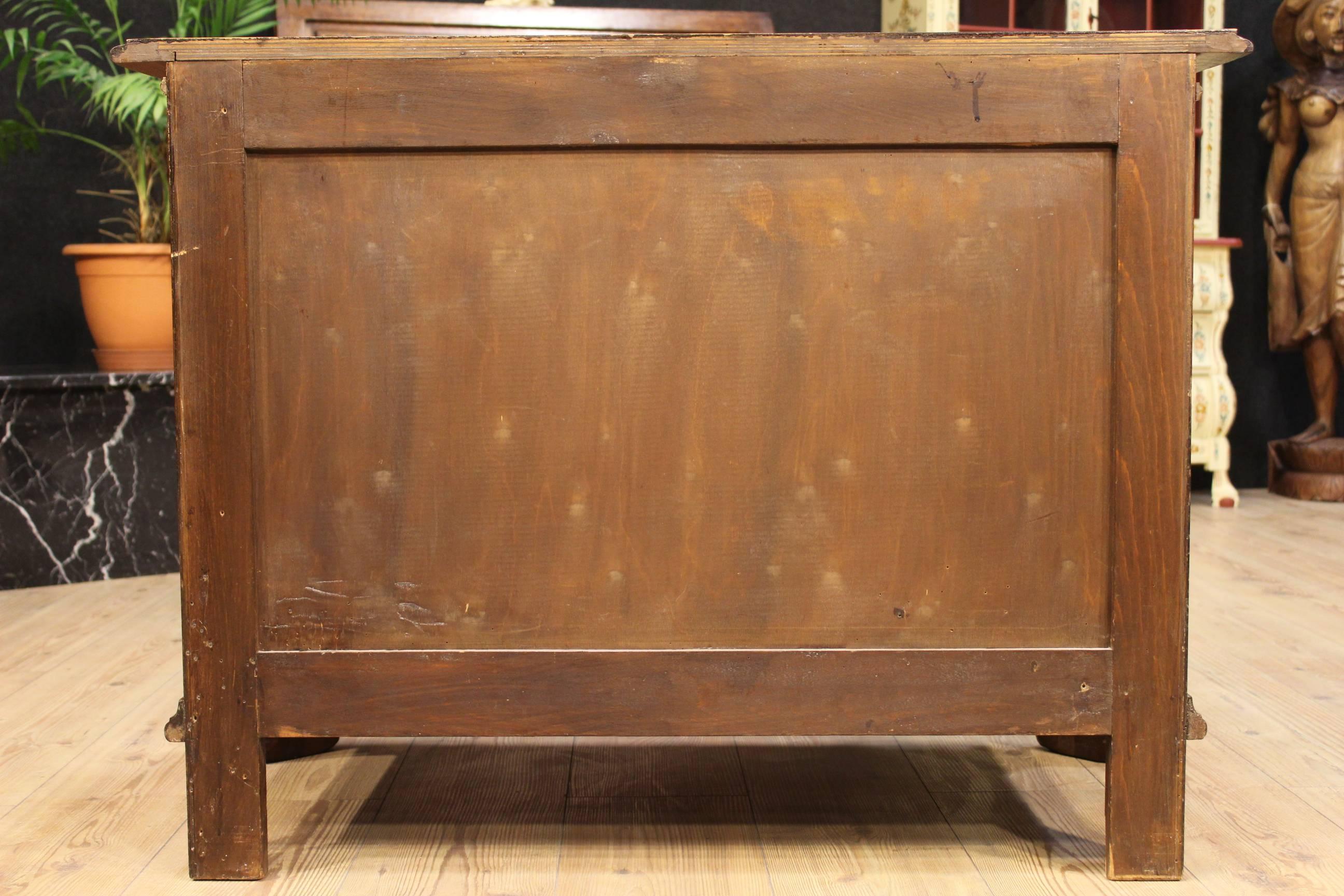 20th Century Chest of Drawers Made by Burl Walnut 6