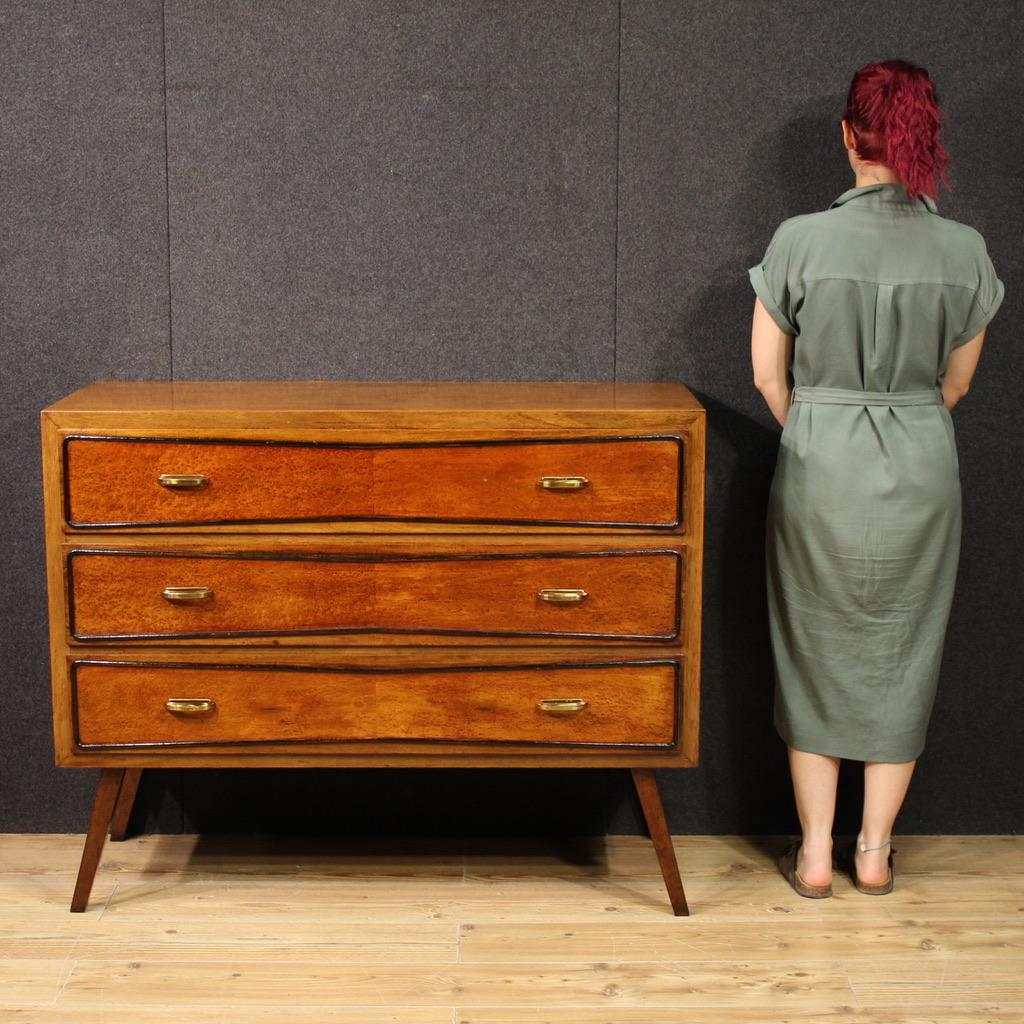 20th Century Wood Italian Modern Design Commode, 1970 In Good Condition For Sale In Vicoforte, Piedmont