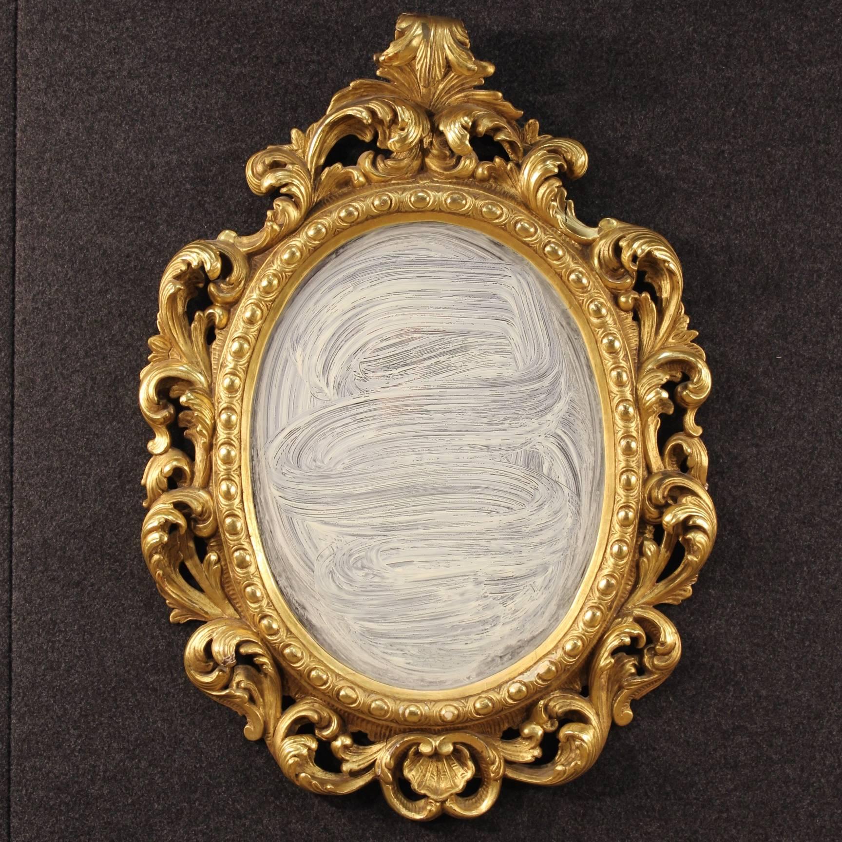 Italian Early 20th Century Mirror Made by Giltwood