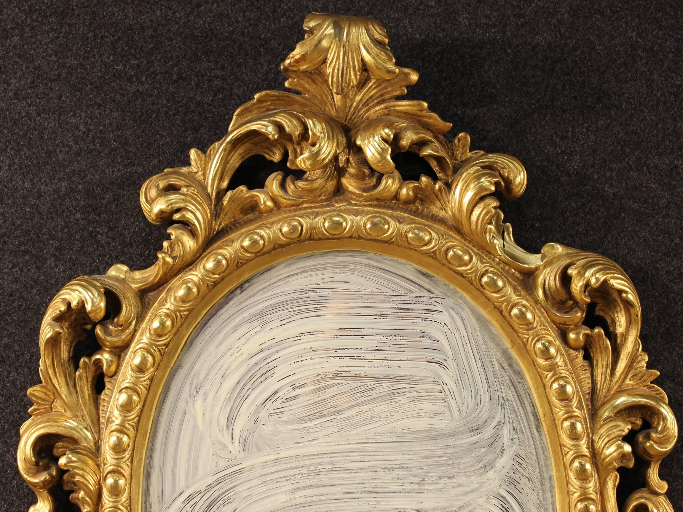 Early 20th Century Mirror Made by Giltwood In Good Condition In Vicoforte, Piedmont