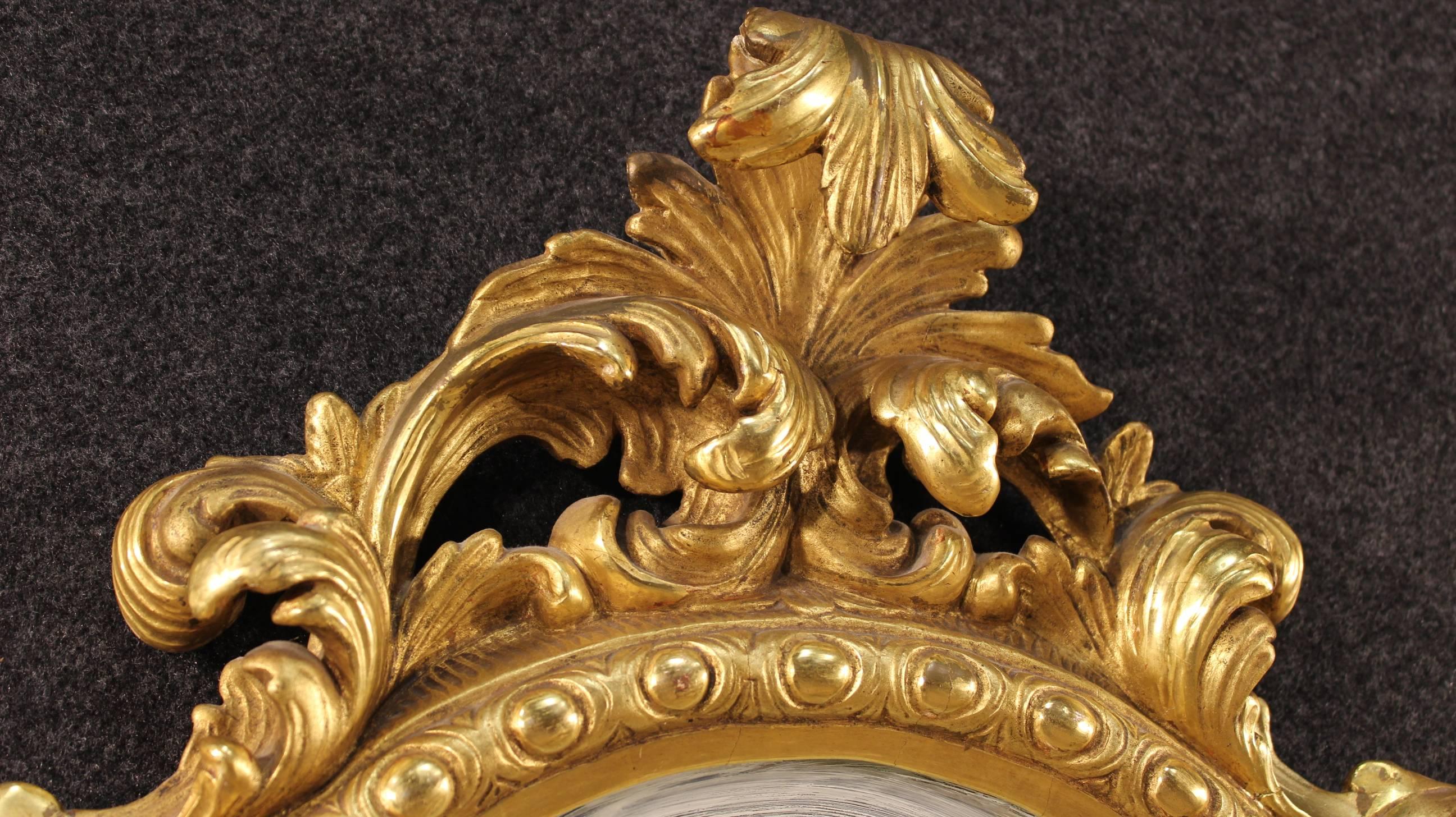 Glass Early 20th Century Mirror Made by Giltwood