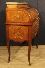 20th Century Roller Bureau Inlaid with Marble Top
