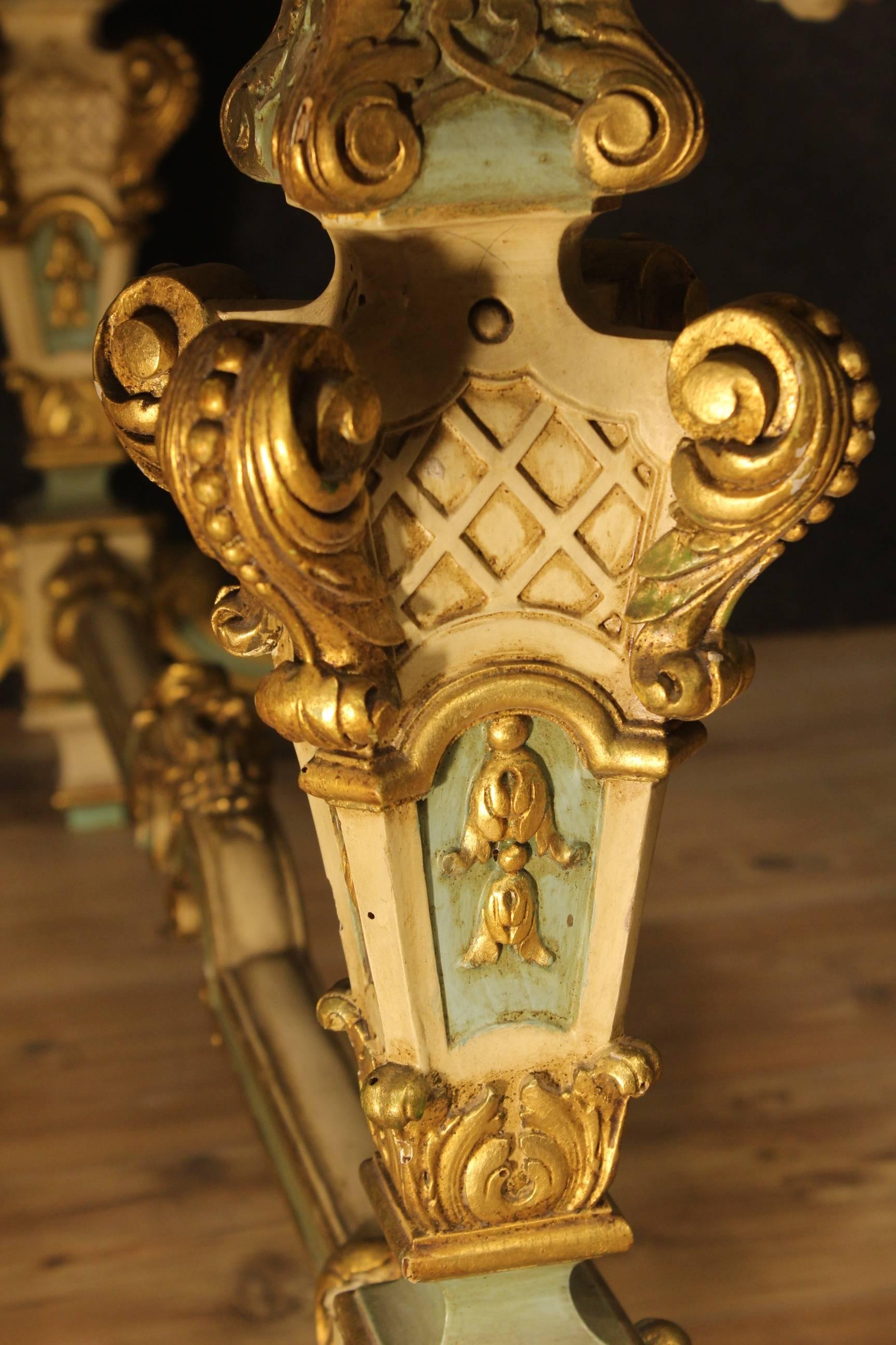 Mahogany 20th Century French Lacquered and Gilded Coffee Table