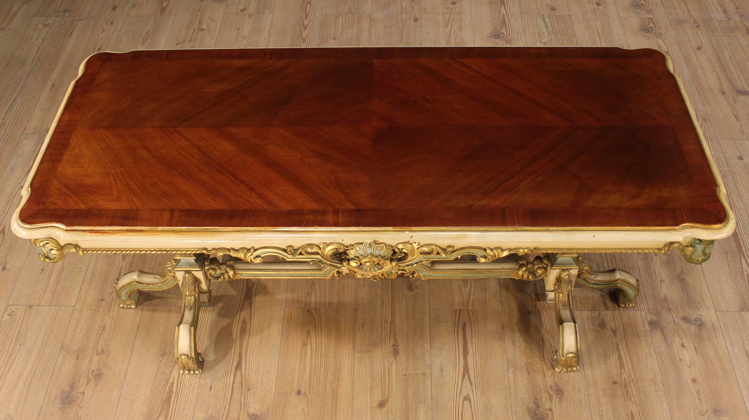 20th Century French Lacquered and Gilded Coffee Table 2