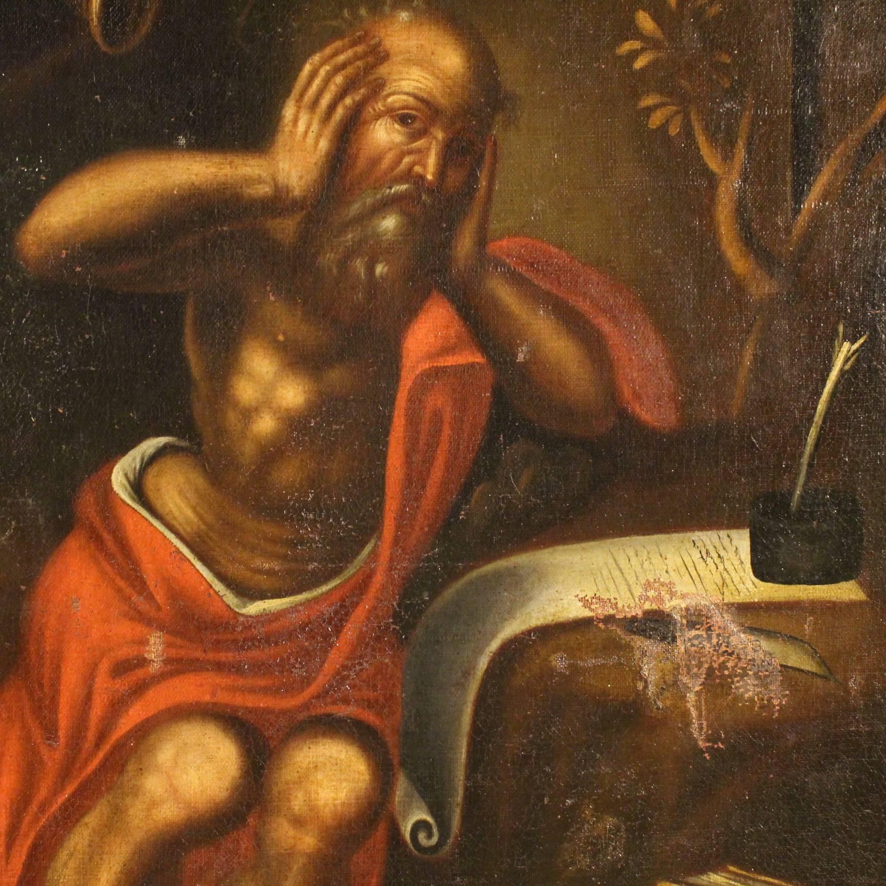 Gilt 18th Century Spanish Religious Painting