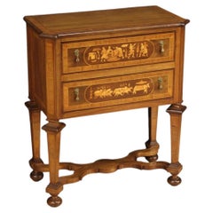 20th Century Inlaid Wood Italian Commode Louis XIV Style, 1950s