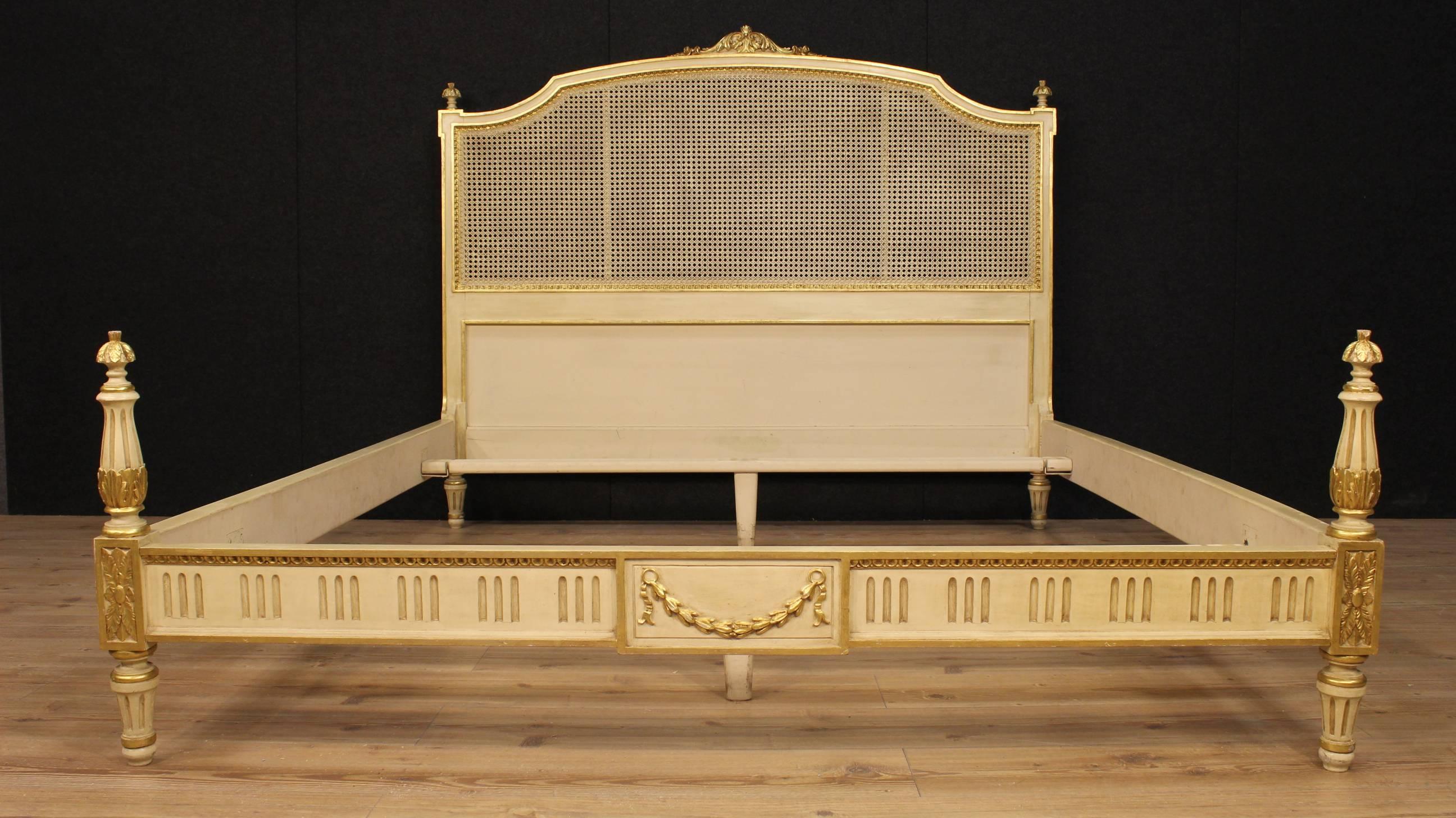 20th Century Italian Double Bed in Louis XVI Style 1
