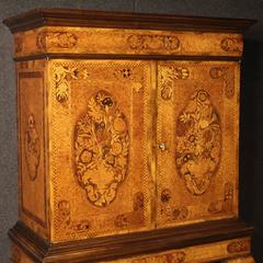 20th Century Lombard Inlaid Wet Bar