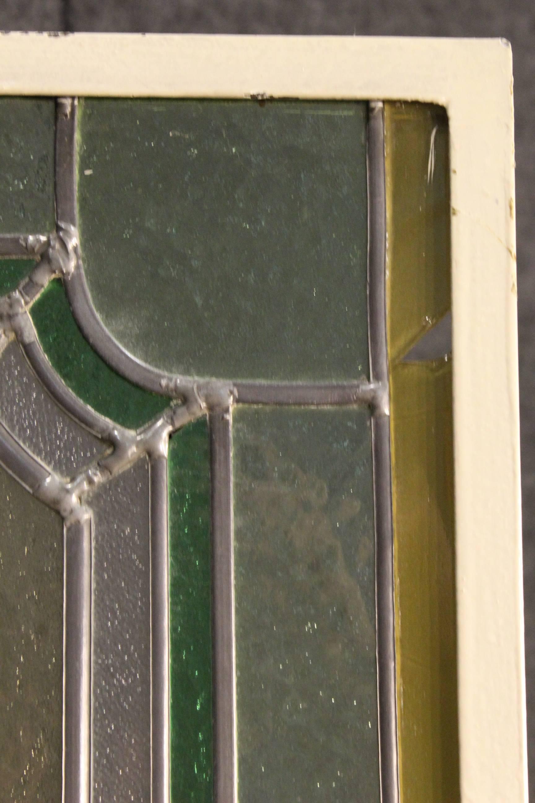 20th Century Pair of Italian Colored Glass Windows 2