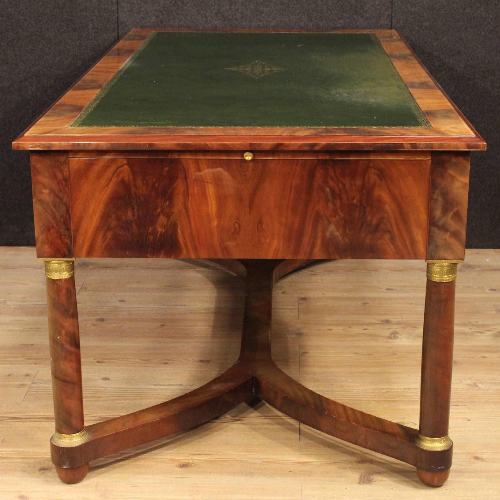 Gilt 20th Century French Desk in Empire Style
