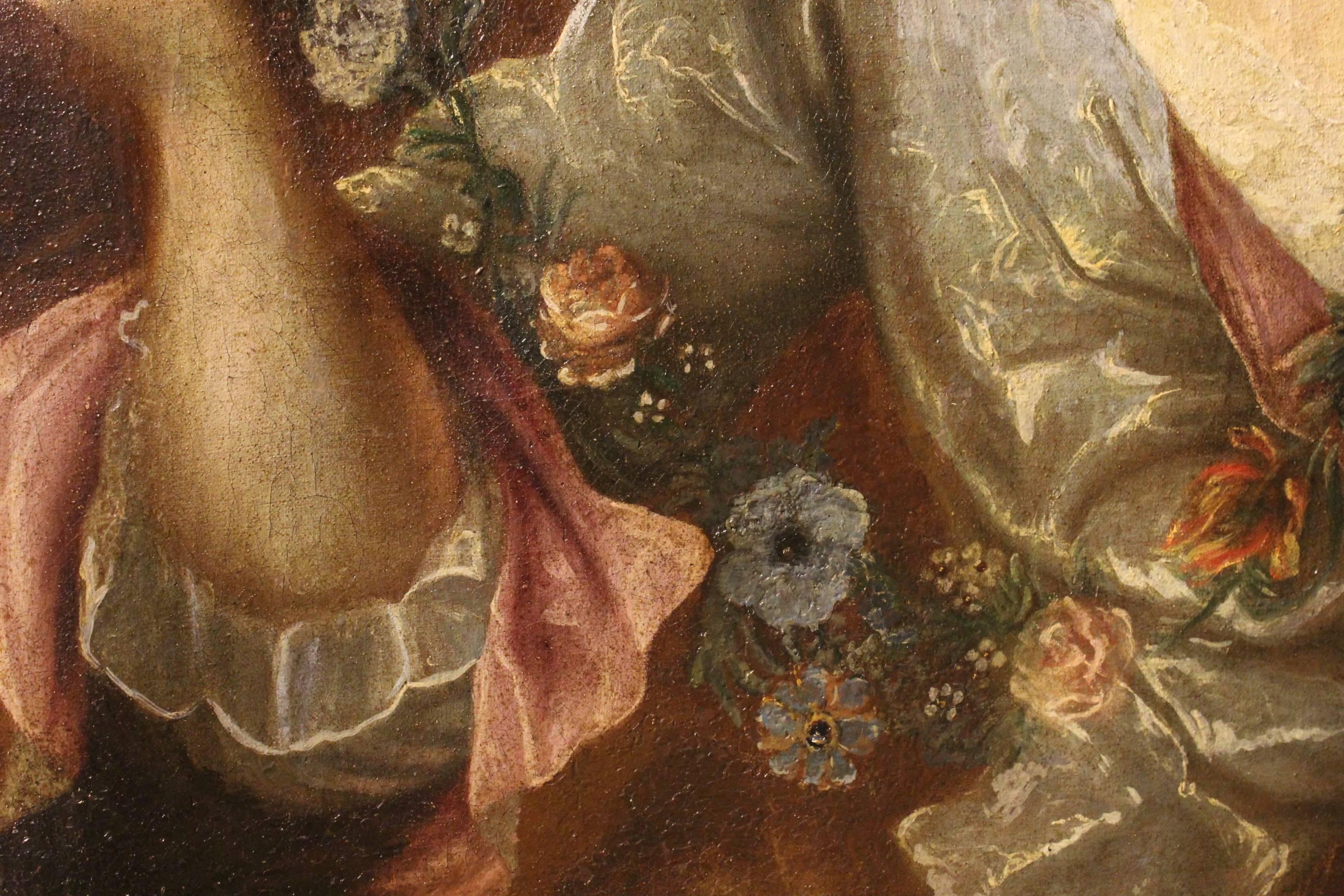 19th Century French Painting Portrait of a Noblewoman 3