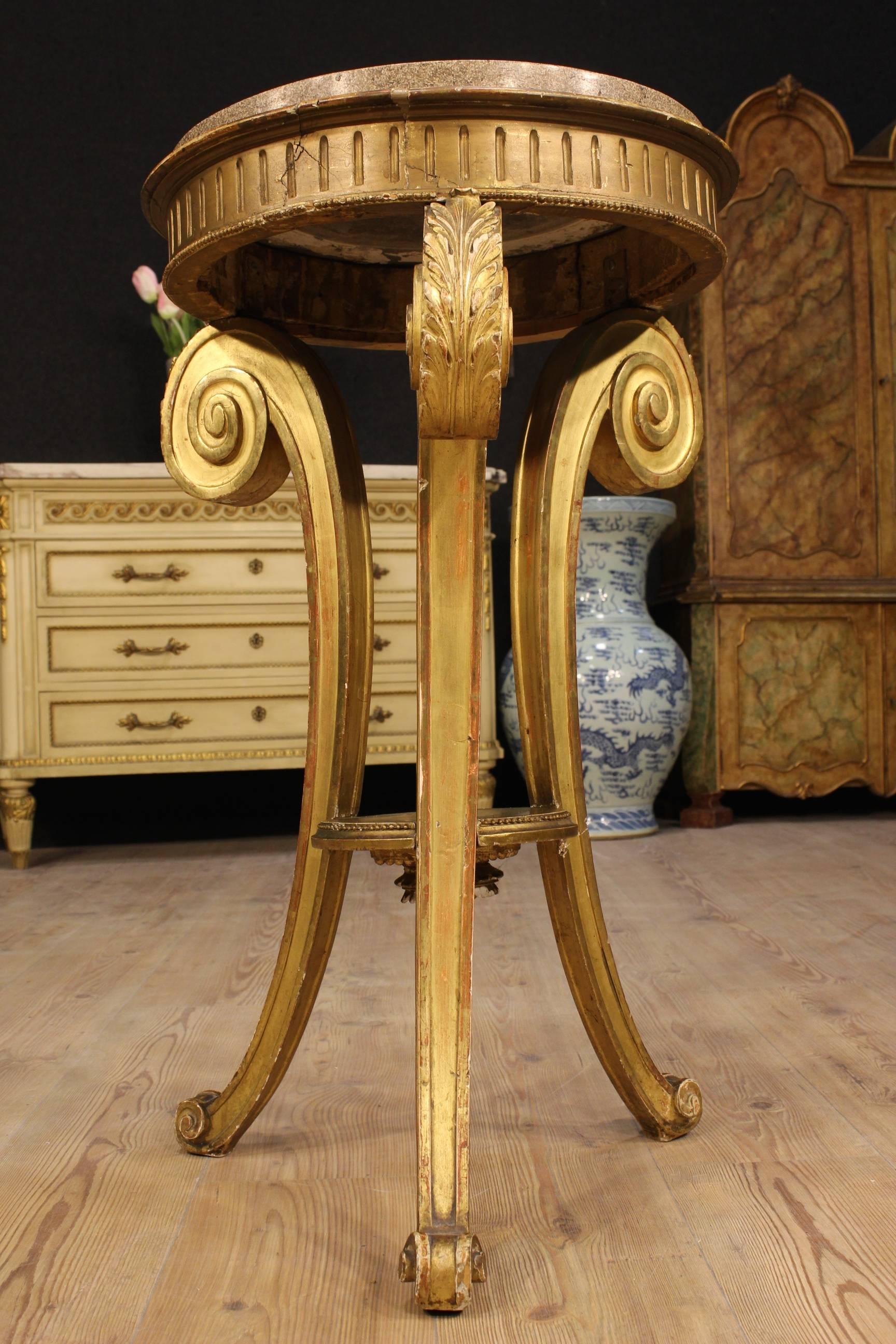 20th Century French Tripod Table in Golden Wood 5