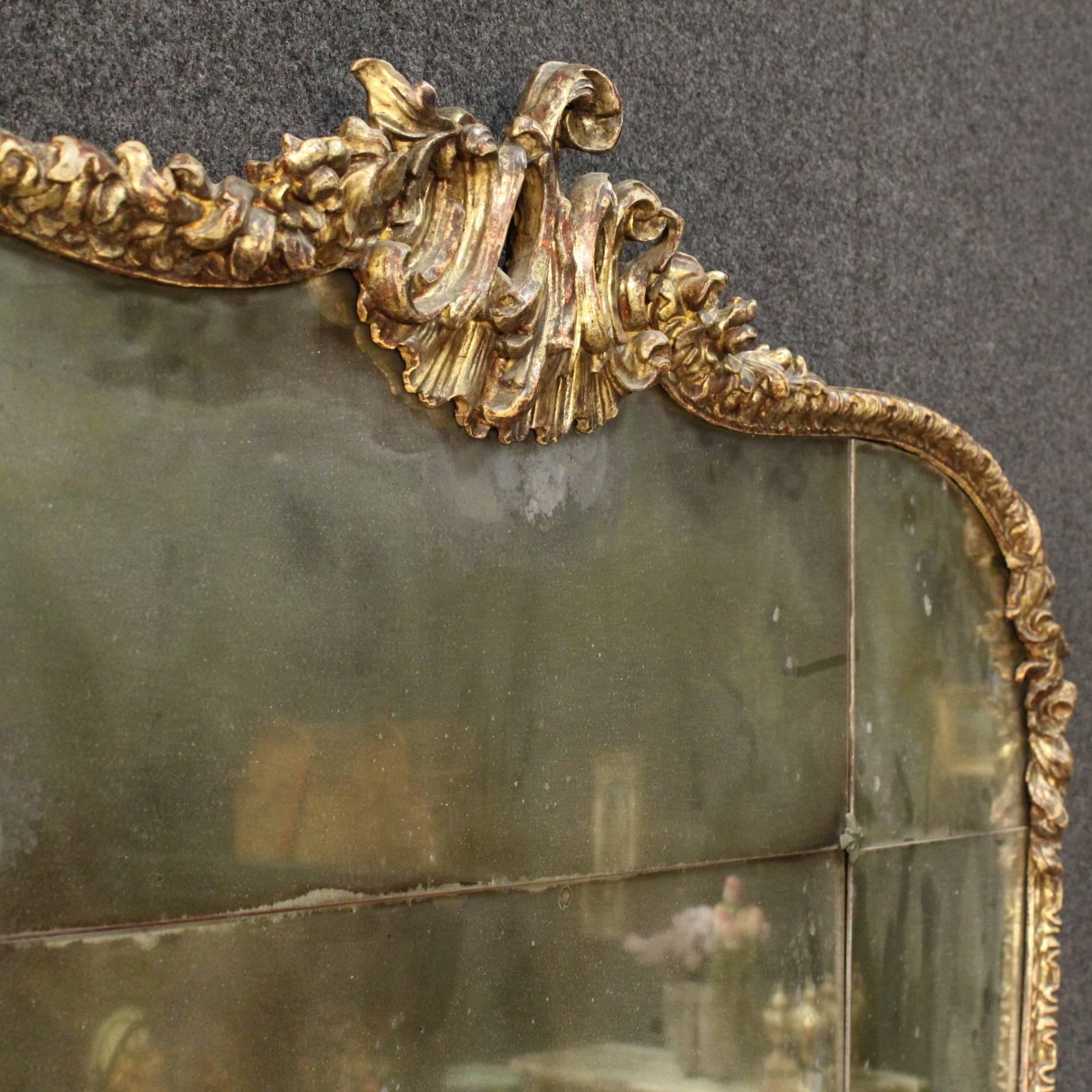 20th Century Italian Golden Mirror 4