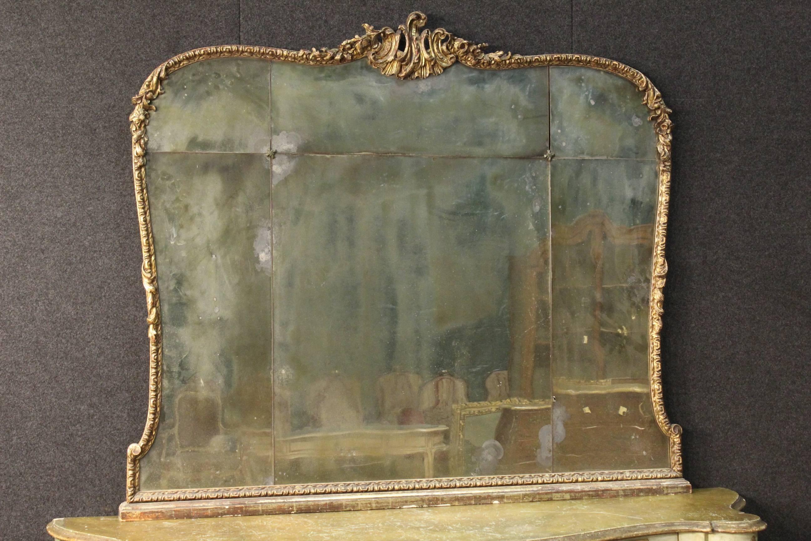 20th Century Italian Golden Mirror 6