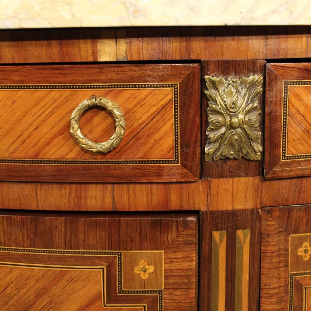 Early 20th Century French Inlaid Demi Lune Dresser 3