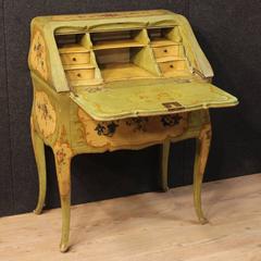 20th Century Venetian Lacquered Bureau