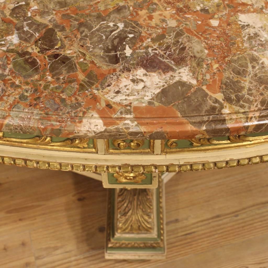 20th Century Italian Lacquered and Gilded Table 3