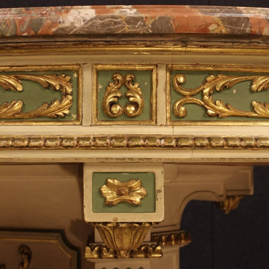 20th Century Italian Lacquered and Gilded Table 5